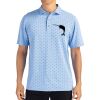 Cutter & Buck Virtue Eco Pique Tile Print Recycled Mens Polo Thumbnail