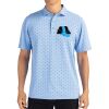 Cutter & Buck Virtue Eco Pique Tile Print Recycled Mens Polo Thumbnail
