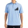Cutter & Buck Virtue Eco Pique Tile Print Recycled Mens Polo Thumbnail