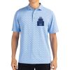 Cutter & Buck Virtue Eco Pique Tile Print Recycled Mens Polo Thumbnail